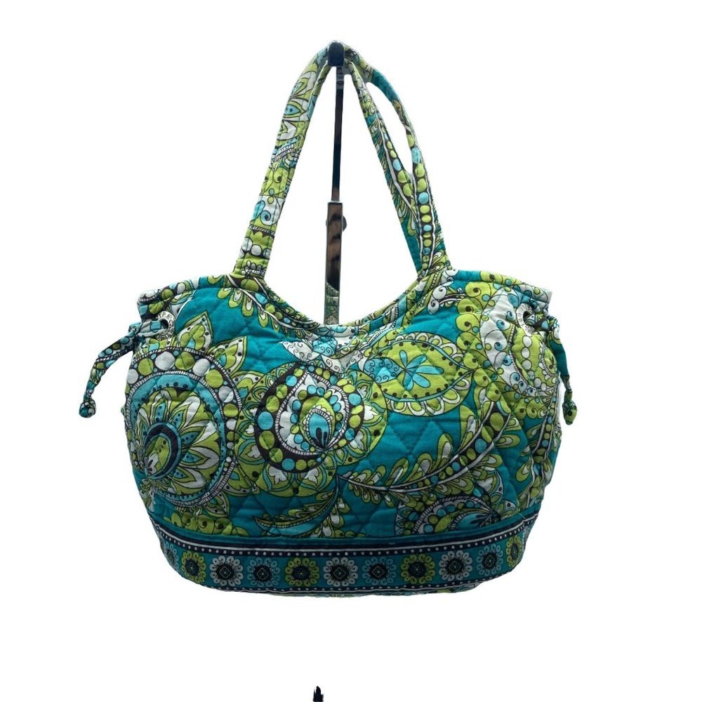 Vera Bradley Sherry Peacock Handbag Purse 11"‎ x  6"
